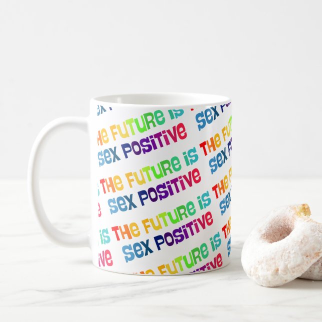 Caneca De Café O Futuro é Sexo-Positivo (Com Donut)