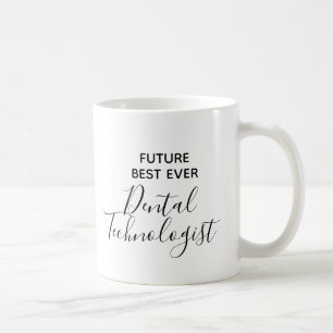 Caneca De Café O Futuro Moderno Melhor Tecnólogo De Dentes
