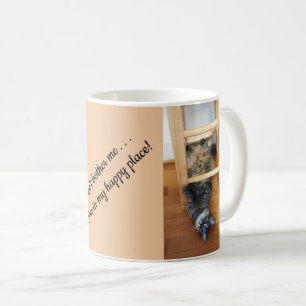 Caneca De Café O gato de gato malhado não me incomoda lugar feli