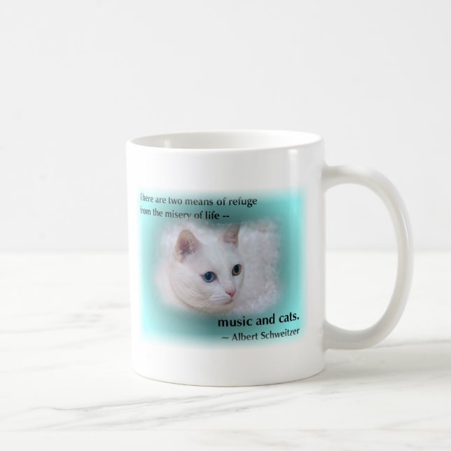 Caneca De Café O gato de Schweitzer (Direita)