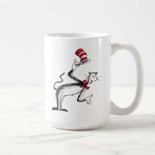 Caneca De Café O Gato no Chapéu Faz Uma Reverência