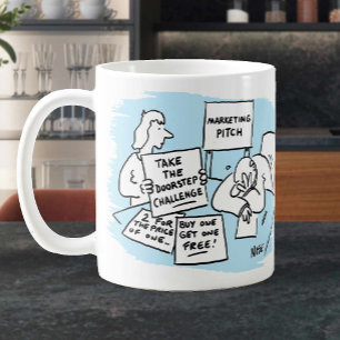 Caneca De Café O Gerenciador de Marketing está passando por uma