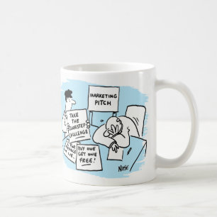 Caneca De Café O gerenciador de marketing está resistente a uma d