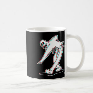 Caneca De Café O Glitch Dançante do Fantasma Palhaço