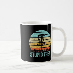 Caneca De Café O Golf Disco Camisa Engraçada Árvore Estúpida Retr