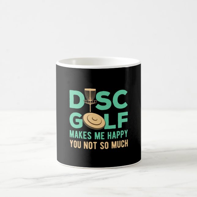 Caneca De Café O Golfe de Disco Me Torna Feliz (Centro)