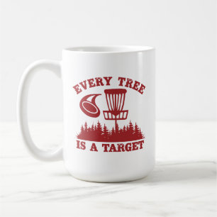 Caneca De Café O Golfe do Disco Engraçado Cada árvore é um alvo