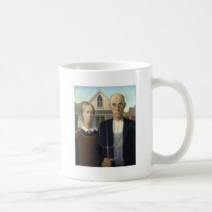 Caneca De Café O Gótico Americano de Grant Wood