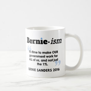 Caneca De Café O governo de Bernie.ism para tudo