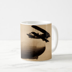 Caneca De Café O Graf Zeppelin Aproximando-se de Nova Iorque 1928