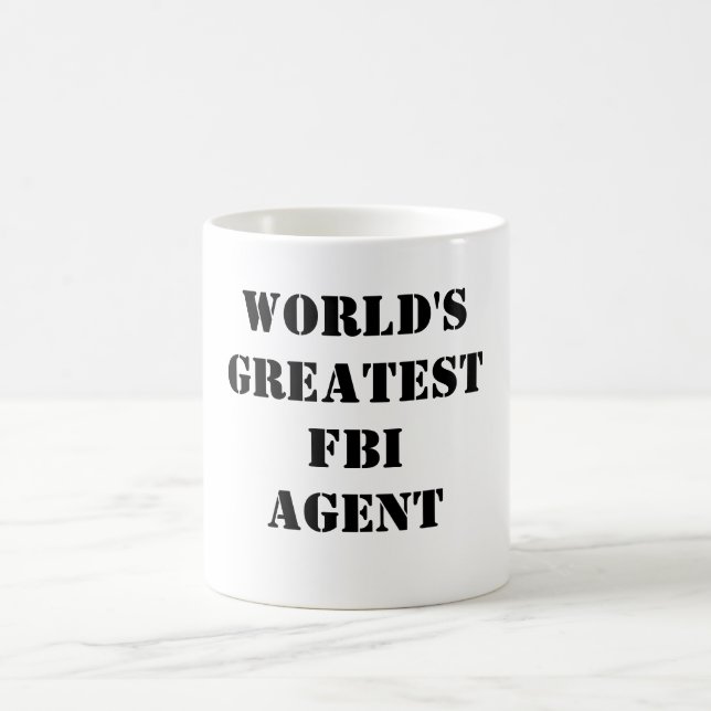 Caneca De Café O grande agente do FBI do mundo (Centro)