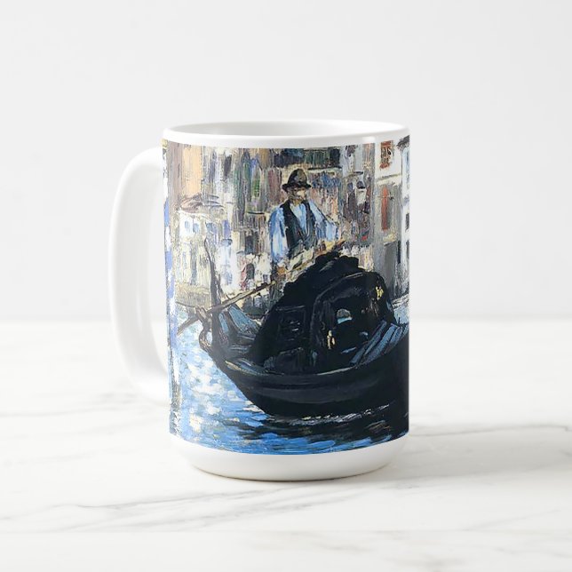 Caneca De Café O grande canal de Venice Edouard Manet (Frente Esquerda)