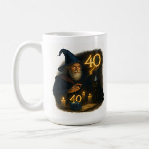 Caneca De Café O Grande Enchanter Torna-se 40: Mágico Aniversário