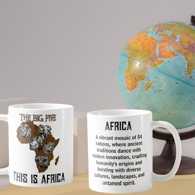 Caneca De Café O Grande Explorador dos Cinco da África (Criador carregado)