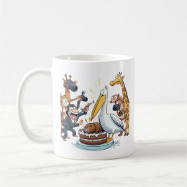 Caneca De Café O Grande Momento do Pelicano, Pelican tenta Comer 
