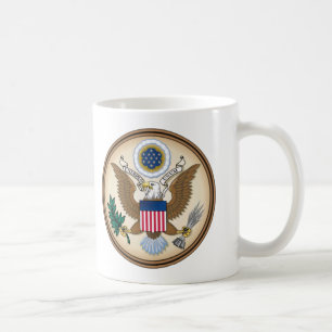 Caneca De Café O grande selo presidencial dos EUA