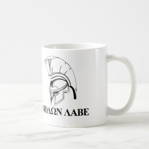 Caneca De Café O grego espartano vem obter-lhe Molon Labe