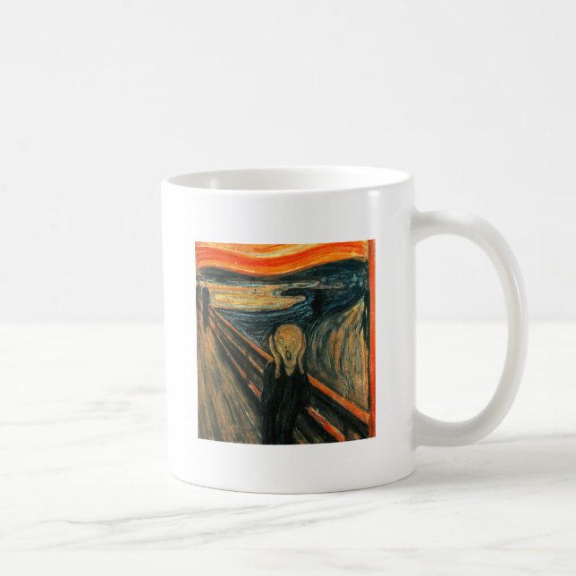 Caneca De Café O Gritar Edvard Munch Modern Expressionist Art (Direita)