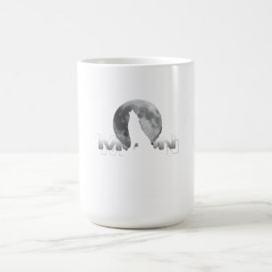 Caneca De Café o grito do lobo sob a lua cheia