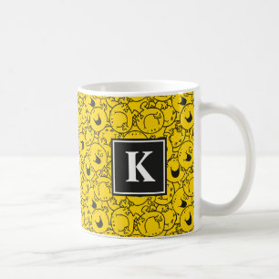 Caneca De Café O grupo de amarelo sorri monograma do teste padrã