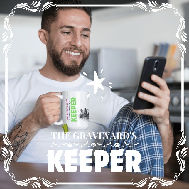 Caneca De Café O Guardião do Cemitério (The Graveyard's Keeper cover from The Beekeeper Store)