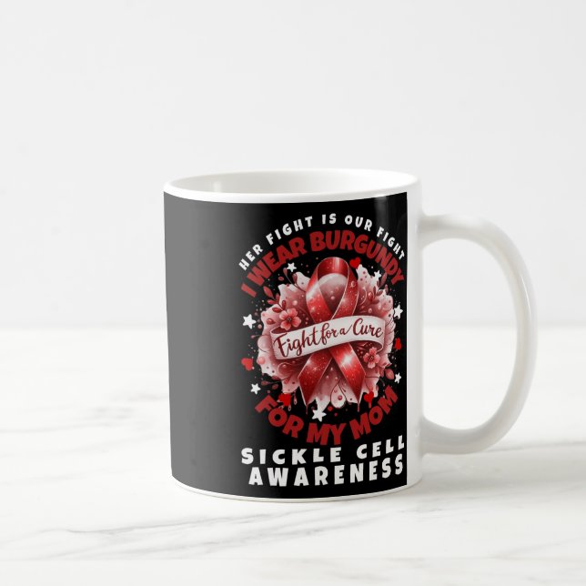 Caneca De Café O Guerreiro De Células Falsiformes... A Luta É A M (Direita)
