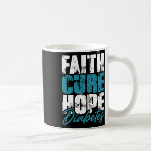 Caneca De Café O Guerreiro Diabético Dão Fé Cure Esperança Diabet