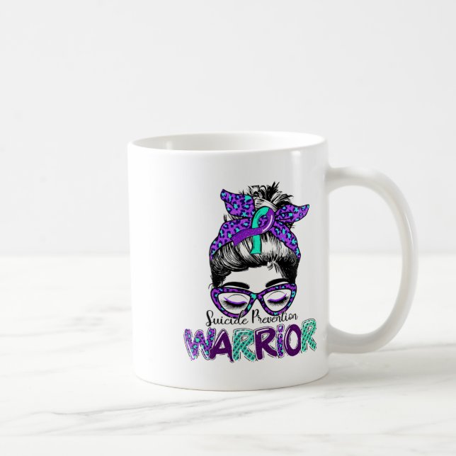 Caneca De Café O guerreiro suicida Mensagem de ataque suicida (Direita)