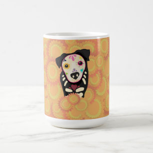 Caneca De Café O Guia – Arte Canina do Día de los Muertos