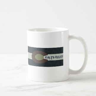 Caneca De Café O Gulch de Galt - design combinado branco e azul