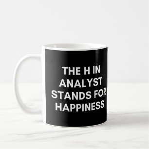 Caneca De Café O H Em Analista Significa Felicidade Divertido