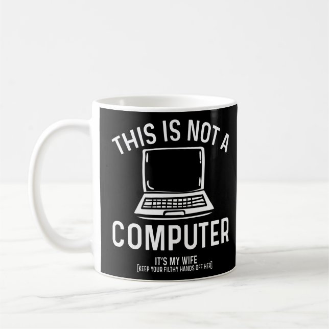 Caneca De Café O Hacking Ético É A Minha Esposa Online Security C (Esquerda)