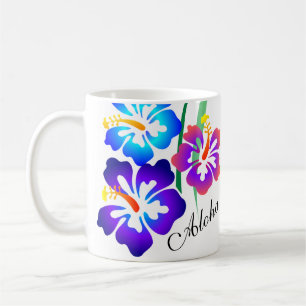 Caneca De Café O hibiscus havaiano floresce Aloha