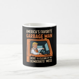 Caneca De Café O homem do lixo favorito da América Trump 45 47 EU
