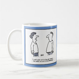 Caneca De Café O homem não pode ir a Pub como está quebrado.