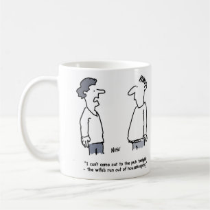 Caneca De Café O homem não pode ir a Pub porque a esposa não tem