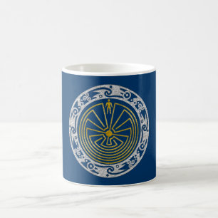 Caneca De Café O homem no mastro - ouro ornamentado prata