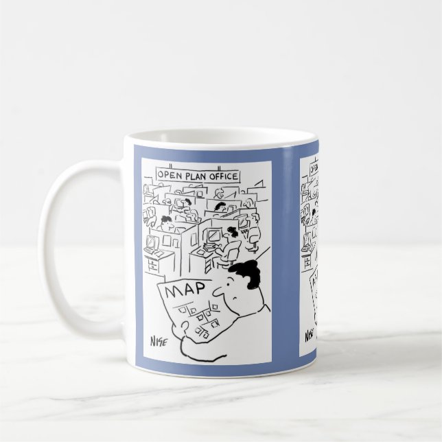 Caneca De Café O Homem precisa de um mapa para um escritório de p (Esquerda)