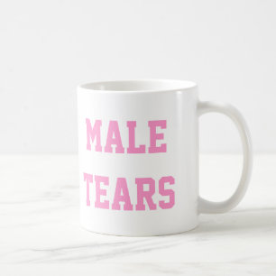 Caneca De Café O homem rasga o rosa irónico de Misandry