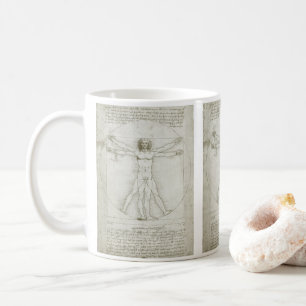 Caneca De Café O Homem Vitruviano de Leonardo da Vinci