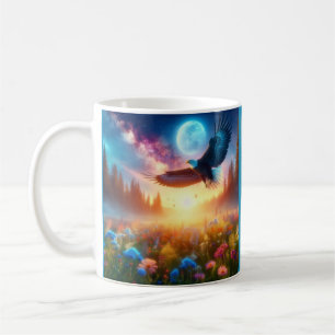 Caneca De Café O Horizonte da Alvorada da Águia em Soar