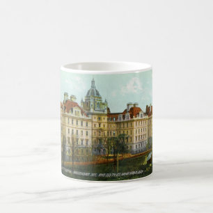 Caneca De Café O Hospital de St Luke, Nova Iorque, vintage 1910