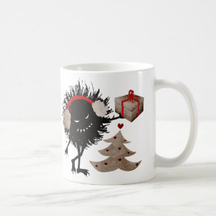 Caneca De Café O inseto mau dá o presente de Natal