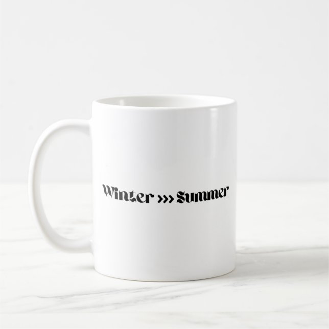 Caneca De Café O Inverno é Melhor Que o Verão (Esquerda)