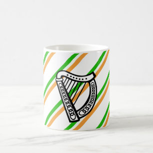 Caneca De Café O irlandês listra a bandeira
