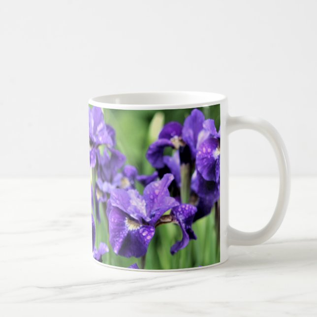 Caneca De Café O irmão de Caesar Siberian azul violeta da íris (Direita)