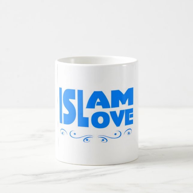 Caneca De Café O Islã é uma religião de amor (Centro)