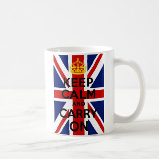 Caneca De Café O Jack da União fica calmo e continua com Mug