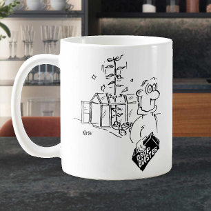 Caneca De Café O Jardineiro Fertiliza Suas Culturas. Engraçado
