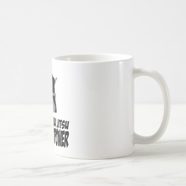 Caneca De Café O jitsu brasileiro do jiu é minha superpotência (Direita)